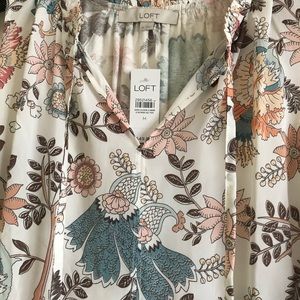 Loft Multi-Colored Sleeveless Blouse